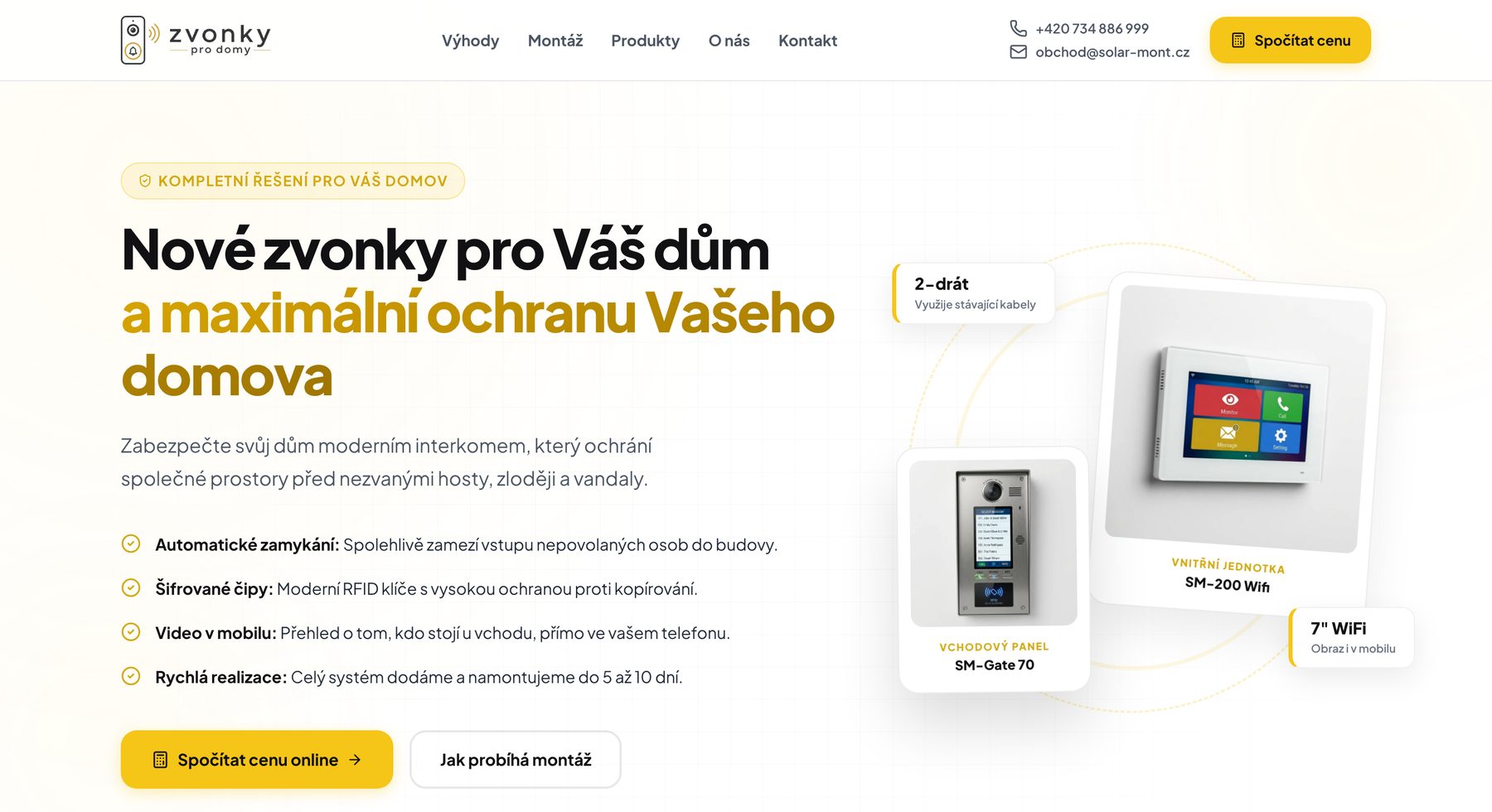 Ukázka webu zvonkyprodomy.cz